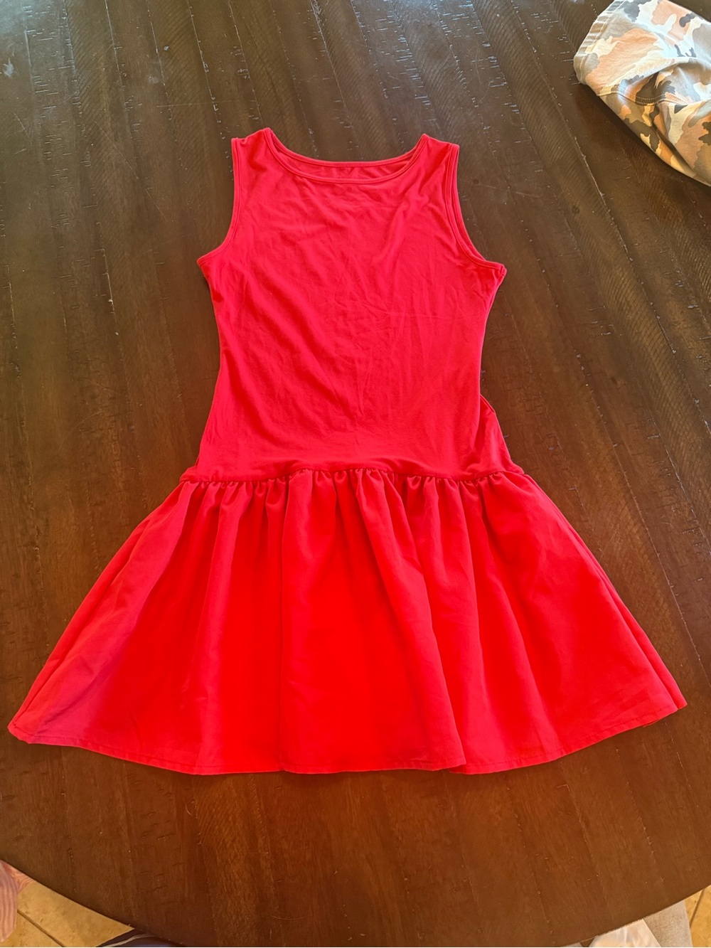 Women’s Red Sleeveless Twirl Dress